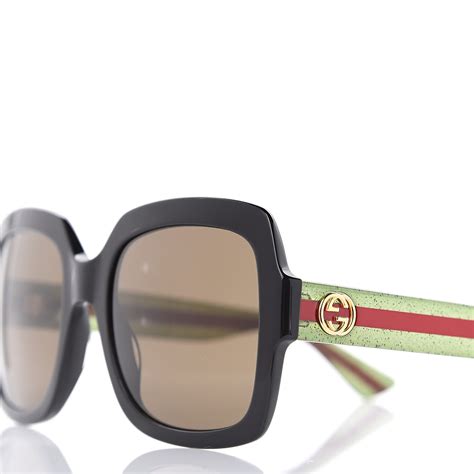 gucci large square frame sunglasses